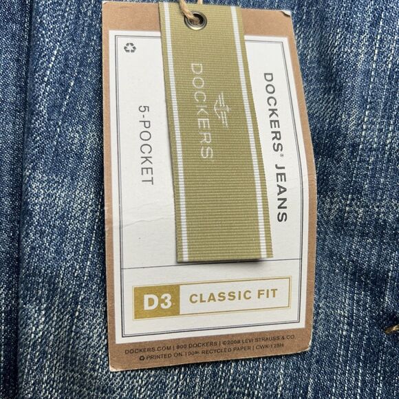 Dockers D3 Men's Denim Jeans Classic Fit Relaxed Straight Leg Blue Size 32x30 - Picture 12 of 13